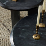 Dakota Nesting Coffee Table Set - Black Marble