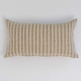 Jace Striped Lumbar Pillow - Cream + Beige - 26"x14"