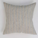 Jaxon Striped Pillow - Beige + Black - 22"x22"