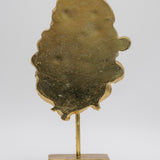 Brass Santa on Stand