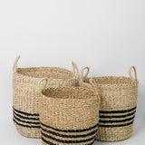 Jillian Striped Basket - 3 Sizes
