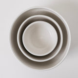 Wallace Nesting Bowls - Matte White - Set of 3