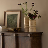 Haylen Travertine Vase Set