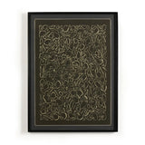 Cream On Black Glimmer Wall Art by Laurel-Dawn Latshaw