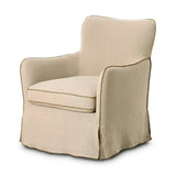 Devon Slipcover Swivel Chair