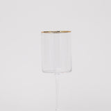 Gisele Wine Glass w/ Gold Rim