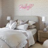 Mina Ruffle Platform Bed - California King