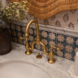 Modern English Country Bridge Bathroom Faucet