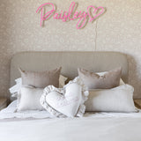 Mina Ruffle Platform Bed - California King