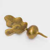 Antique Gold Metal Radish