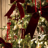 Velvet Bow - Dark Red - 2 Sizes