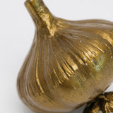 Antique Gold Metal Garlic
