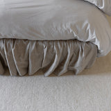 Mina Ruffle Platform Bed - California King