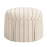 Ely Skirted Ottoman