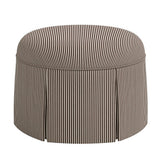 Ely Skirted Ottoman