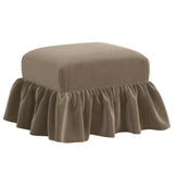 Edith Ruffle Ottoman
