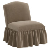 Ashburn Ruffle Slipper Chair
