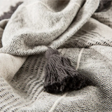 Sojourn Throw Blanket - Ivory + Grey