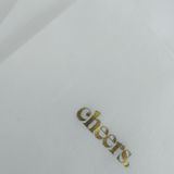 Cheers Gold Foil Cocktail Napkins