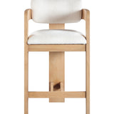 Sacha Linen Textured Counter Stool