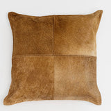 Rusty Hide Pillow - Honey Tan - 20"x20" - Set of 2