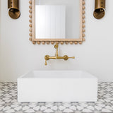 English Country Wall Mount Bathroom Faucet
