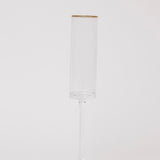 Gisele Champagne Flute w/ Gold Rim
