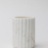 Blossom Scallop Toothbrush Holder - White