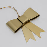 Metal Bow Ornament - Gold