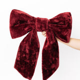 Winslet Oversized Bow - Dark Red - 2 Sizes