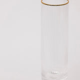 Gisele Champagne Flute w/ Gold Rim