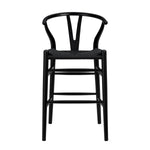 black stool on a white background