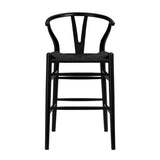 black stool on a white background