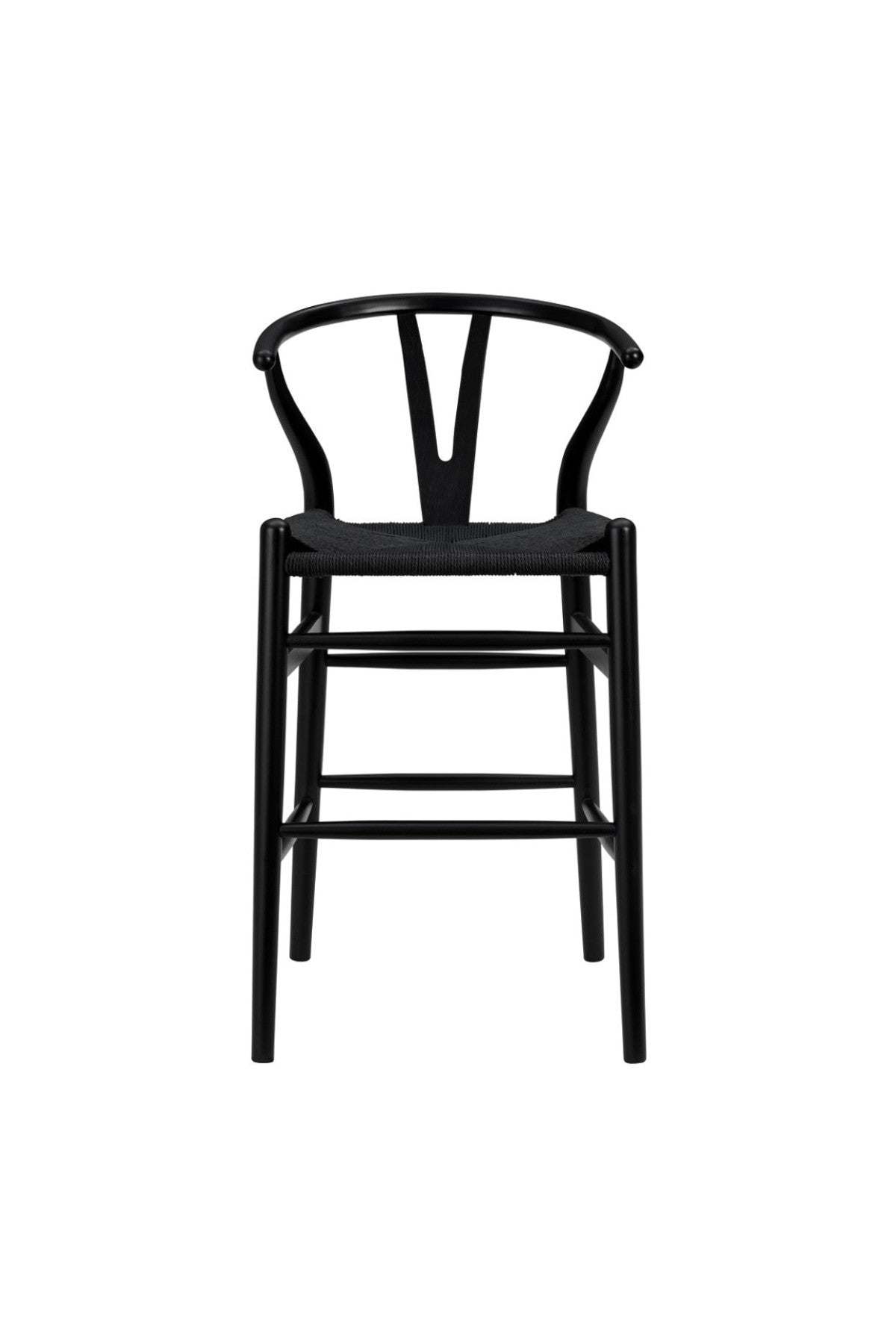 black stool on a white background
