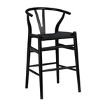 black stool on a white background