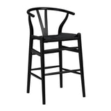 black stool on a white background