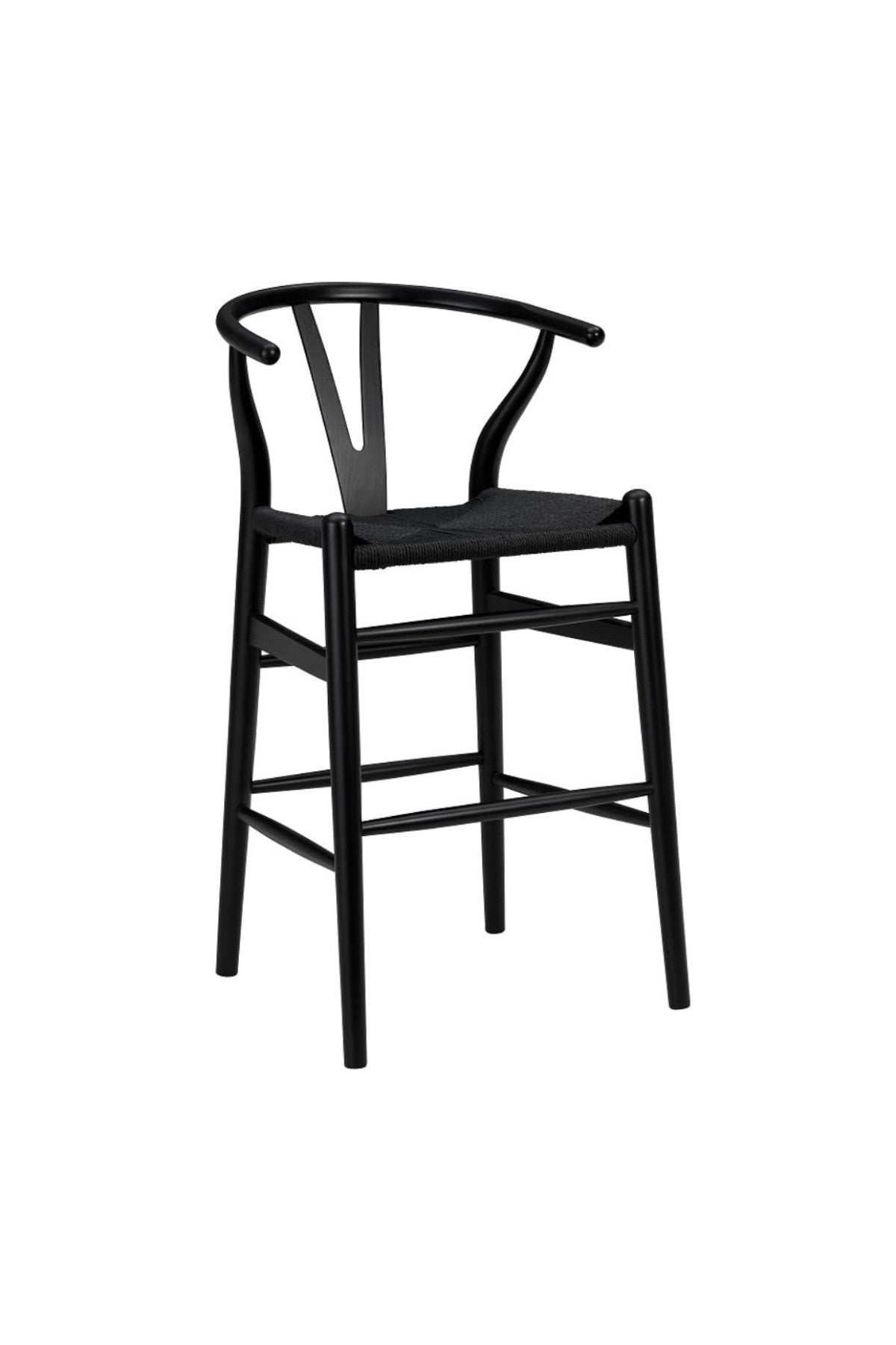 black stool on a white background