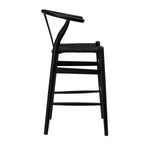 black stool on a white background