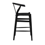 black stool on a white background
