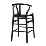 black stool on a white background