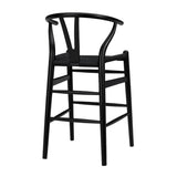 black stool on a white background