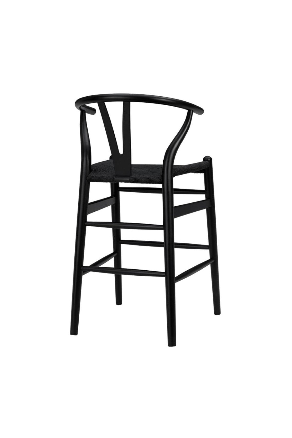 black stool on a white background