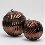 Ribbed Ornament - Brown - 2 Sizes