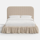 Mina Ruffle Platform Bed - Full