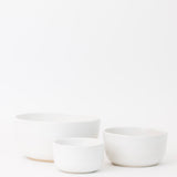 Wallace Nesting Bowls - Matte White - Set of 3