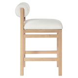 Roundhill Linen Textured Counter Stool