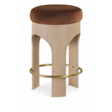Bocceli Velvet Counter Stool