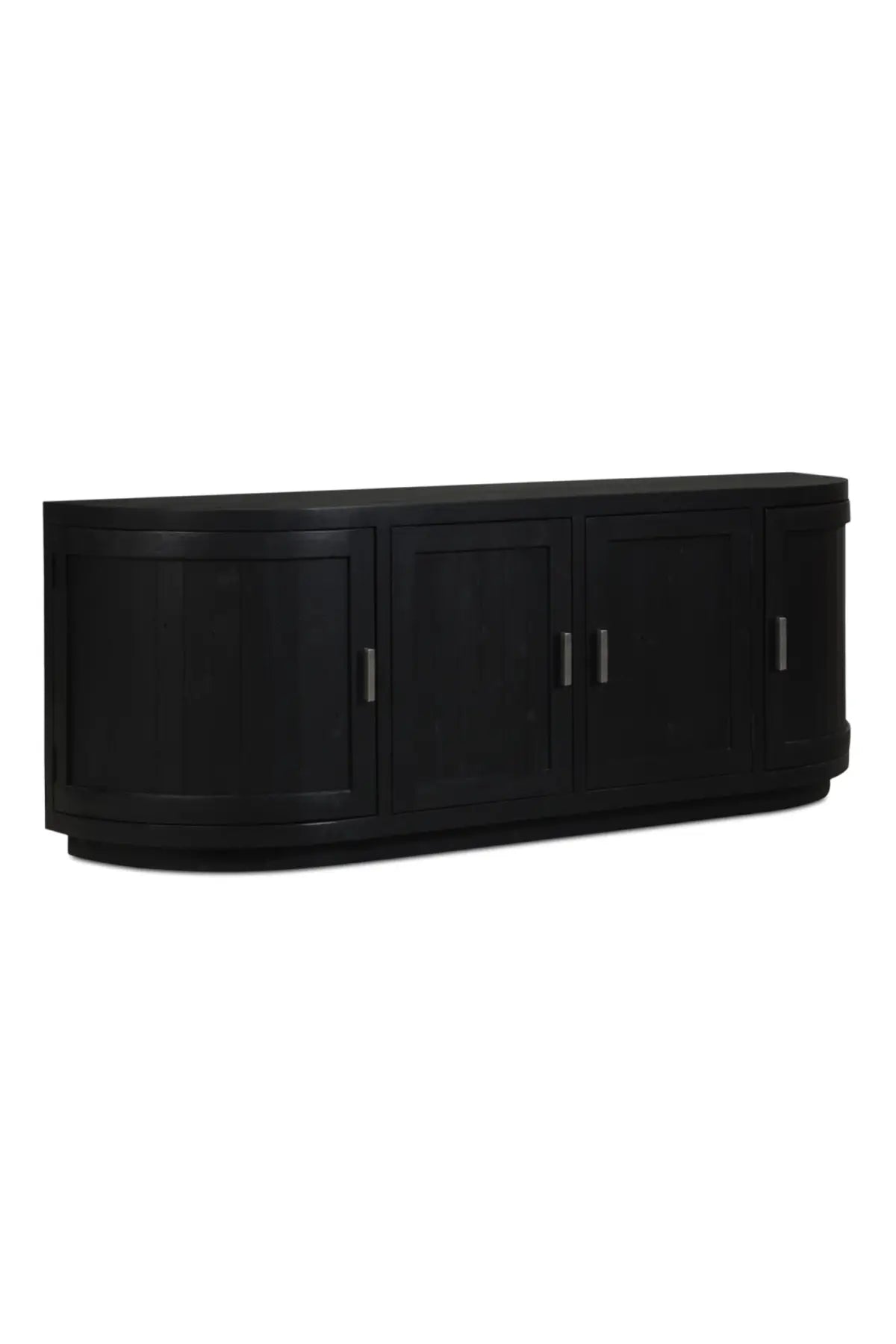 Nicola contemporary media cabinet in black