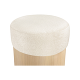 Nimes Velour Fur Ottoman