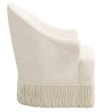 Cecile Fringe Swivel Chair